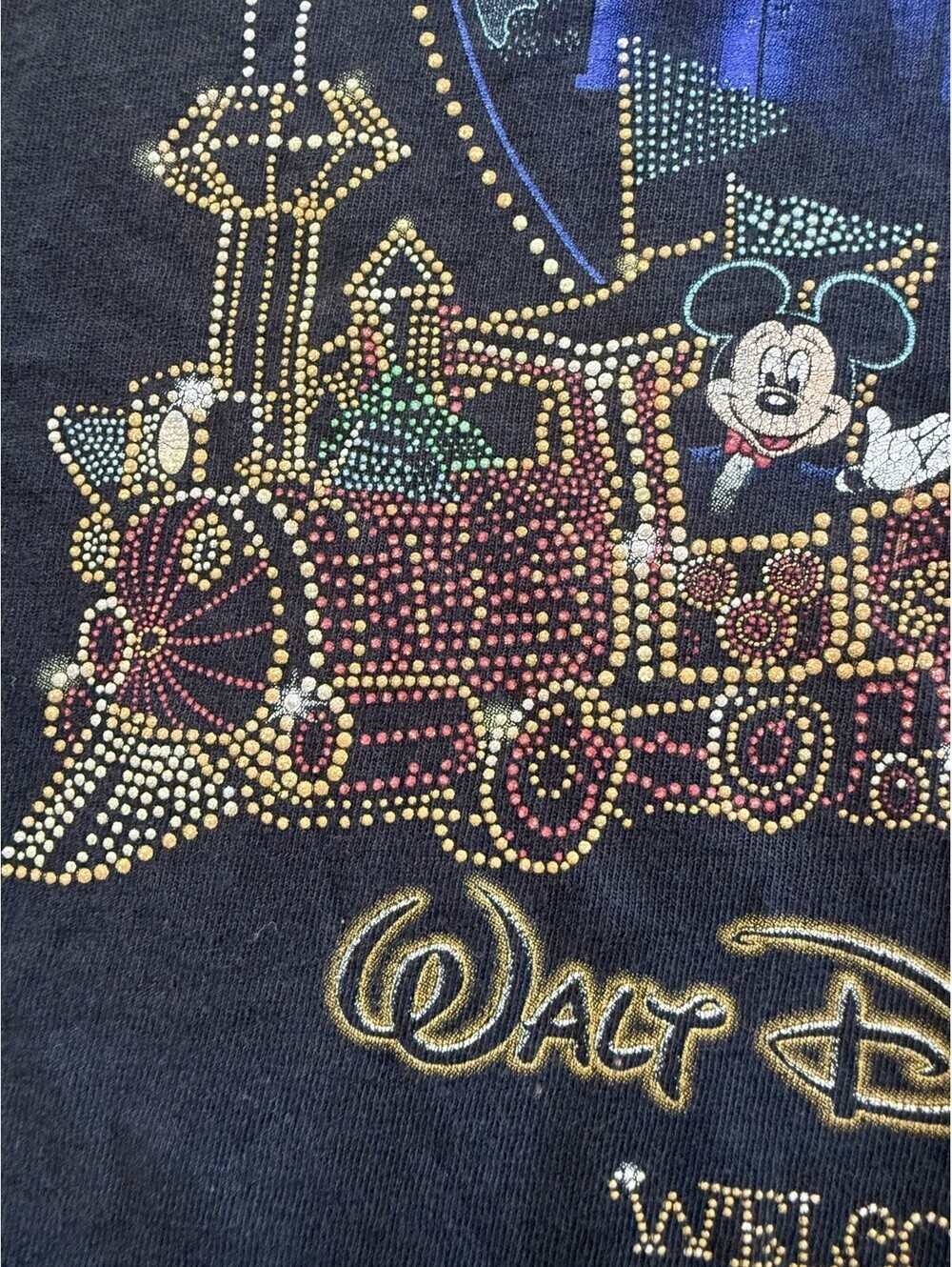 Vintage 1999 Walt Disney World Main Street Electrical Parade T Shirt XL Mickey - Picture 9 of 16